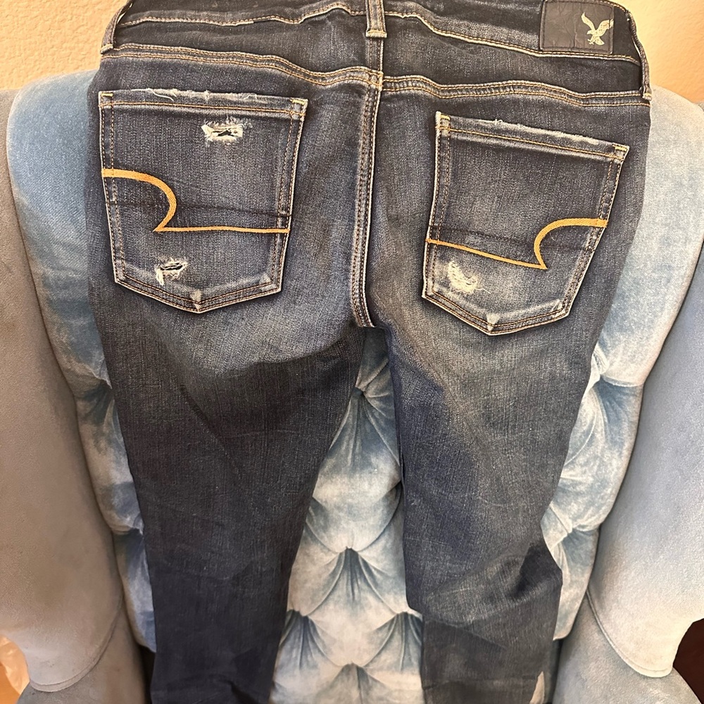American Eagle size 8 regular super low Jegging